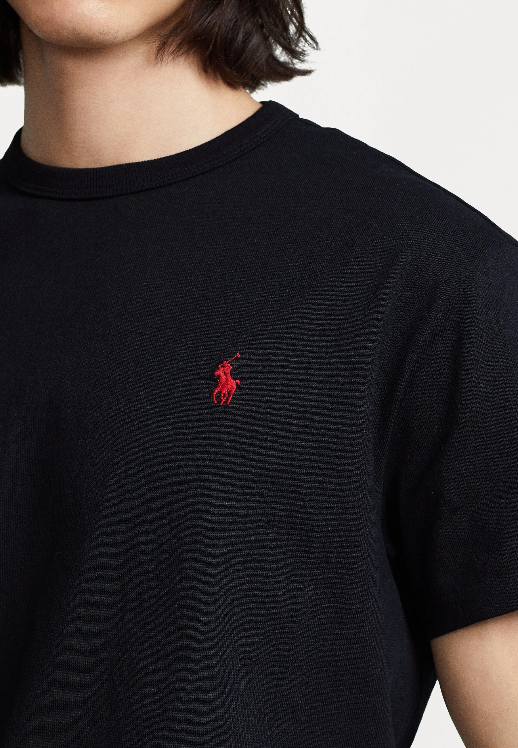 T-shirt Red Logo - Black