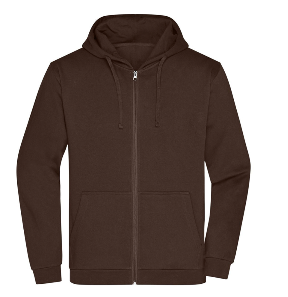 Zip Hoodie - Brown Basic